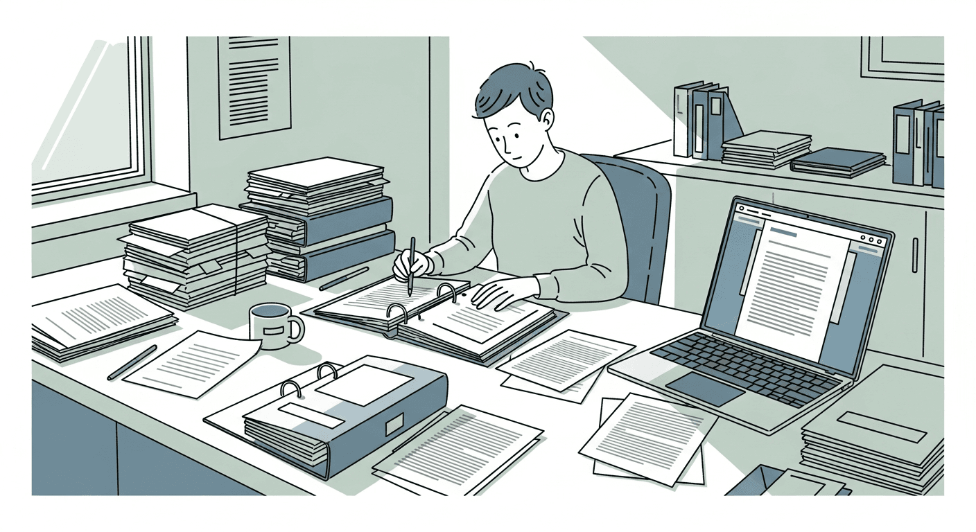 Meeting management agenda illustration