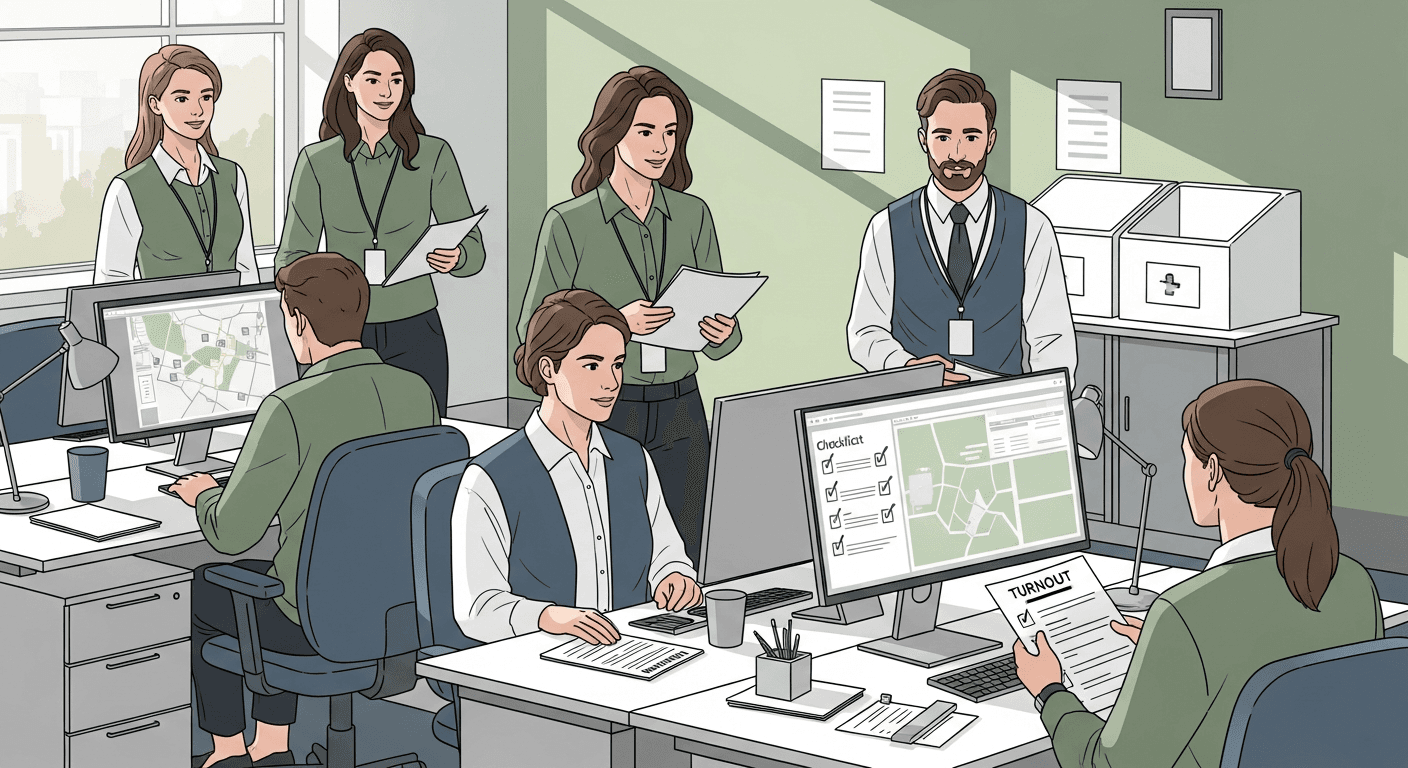 Voting portal administration illustration